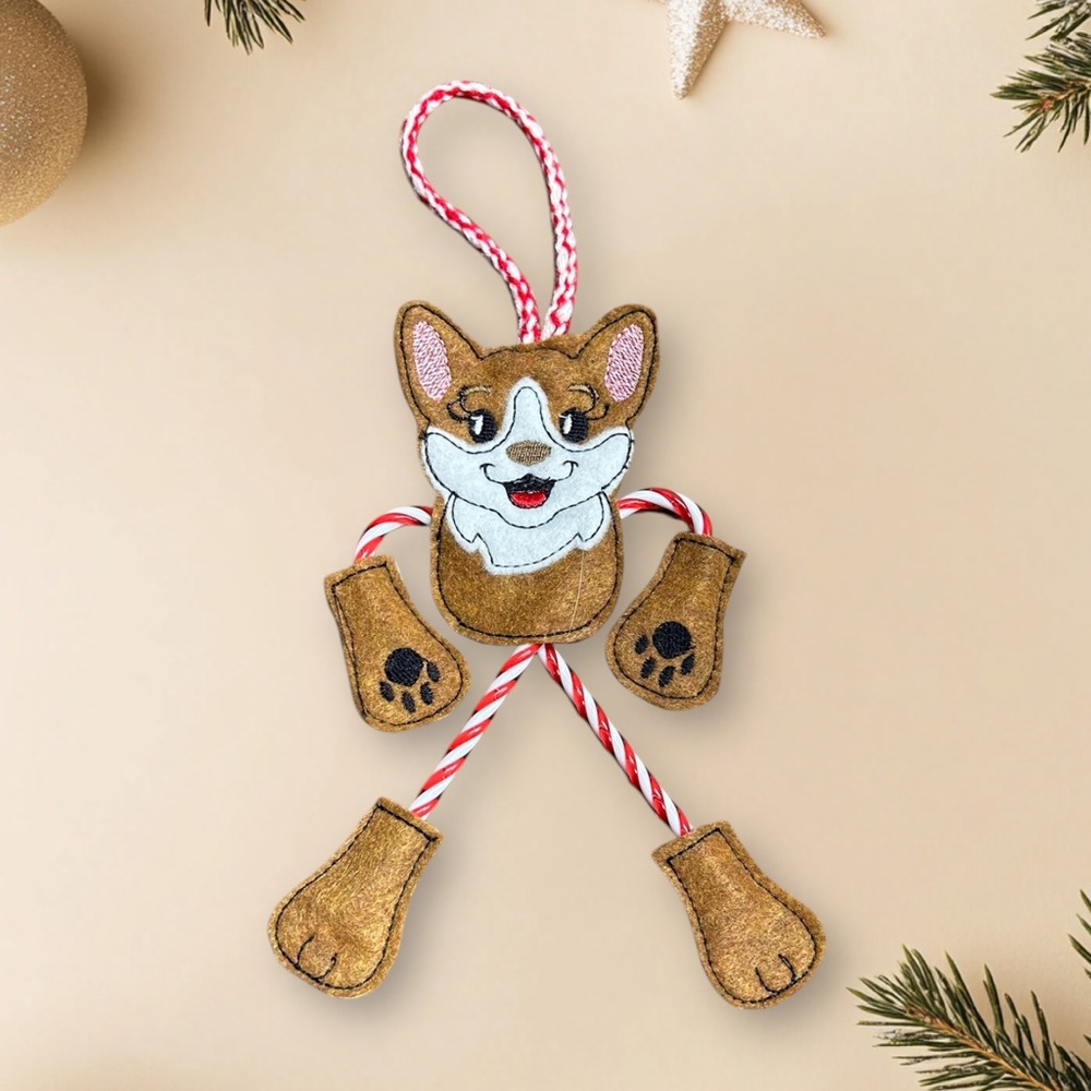Handmade Corgi Ornament